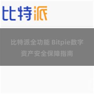 比特派全功能 Bitpie数字资产安全保障指南