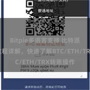 Bitpie多语言支持 比特派钱包转账教程详解，快速了解BTC/ETH/TRX转账操作