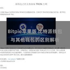 Bitpie苹果版 比特派钱包与其他钱包的区别解析