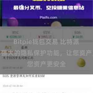 Bitpie钱包交易 比特派钱包：强大的隐私保护功能，让您资产更安全