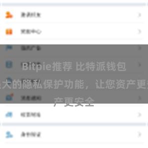 Bitpie推荐 比特派钱包：强大的隐私保护功能，让您资产更安全