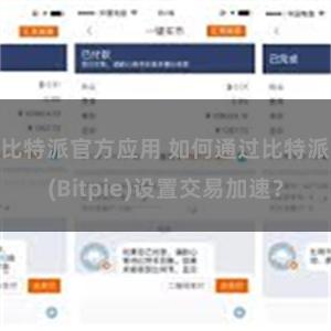 比特派官方应用 如何通过比特派(Bitpie)设置交易加速？