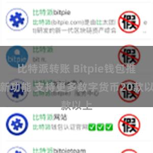 比特派转账 Bitpie钱包推出新功能 支持更多数字货币20款以上