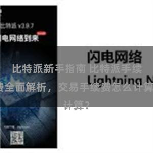 比特派新手指南 比特派手续费全面解析，交易手续费怎么计算？