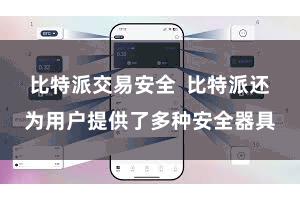 比特派交易安全  比特派还为用户提供了多种安全器具