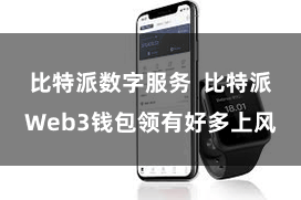 比特派数字服务  比特派Web3钱包领有好多上风
